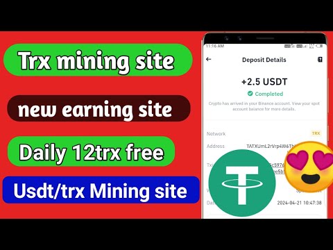 New Free TRX mining site | Free TRX FaucetPay mining App | 12 TRX Free Daily