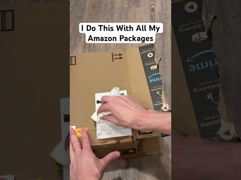 I Do This With All My Amazon Packages #amazon #packages #hack