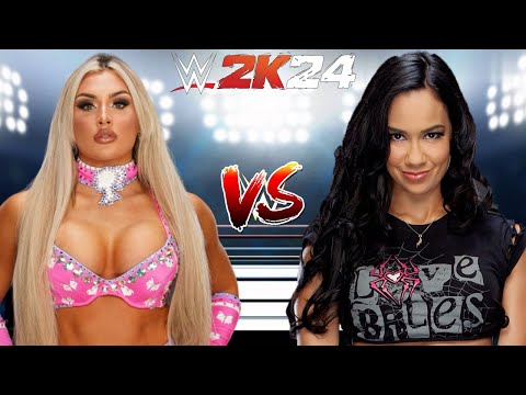 WWE 2K24 AJ LEE VS. TIFFANY STRATTON!