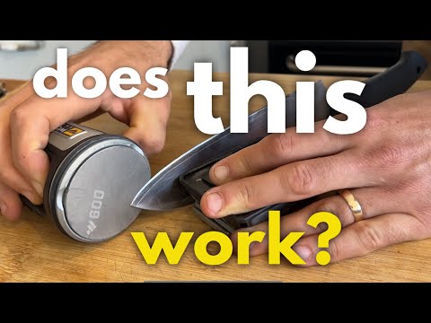 Ultimate Easy Kitchen Knife Sharpener? Things you NEED to see (Worksharp Rolling Sharpener)