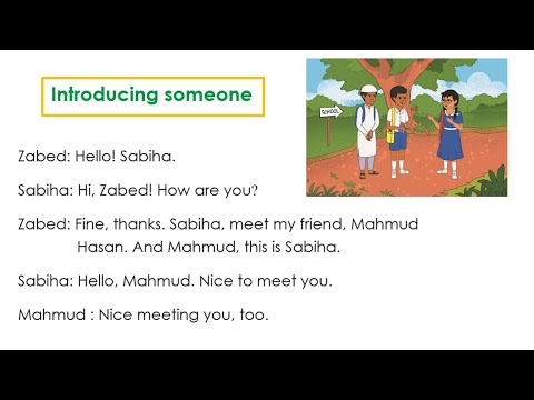 Introducing someone. Class3, English For Today. Unit 1, Lesson8, Page 14.