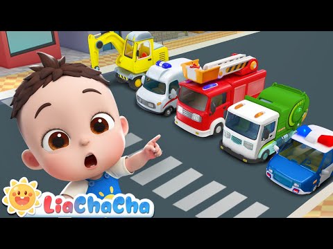 Different Vehicles on the Street | Learning Vehicles Song | Kids Songs & Nursery Rhymes | LiaChaCha