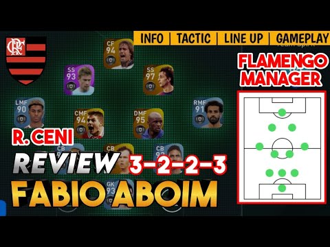 FABIO ABOIM 3223 MANAGER REVIEW | NEW FLAMENGO MANAGER | PES 2021 MOBILE