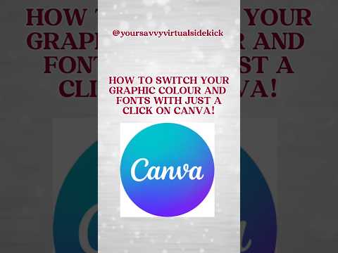 Quick canva hack, switch colour combinations with a click #canvatutorial #canvatipsandtricks