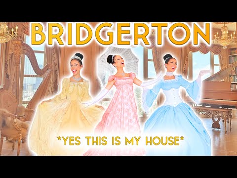 BRIDGERTON BALL GOWN HAUL IN MY BALLROOM!