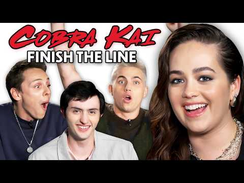 Cast of Cobra Kai Plays Finish The Line!