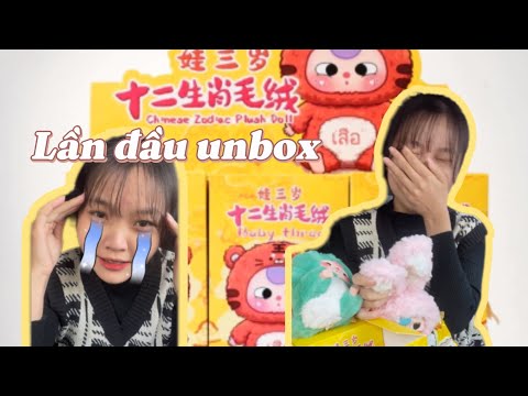 Lần đầu khui túi mù bé ba 12 con giáp| blind box |  baby three