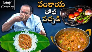 Vankaya Roti Pachadi || వంకాయ  రోటి పచ్చడి || Brinjal  Chutney Recipe In Telugu || Traditional