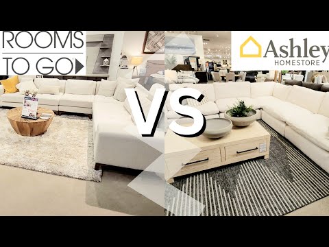 ASHLEY FURNITURE VS ROOMS TO GO Who Styled It Better? Furniture/Decor 2023