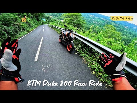 2024 KTM Duke 200 Ride with New 5-inch TFT Display & Raw Exhaust Sound | Power Ride on Mountain Road