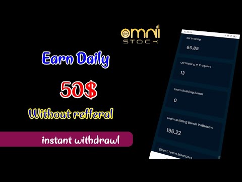 live proof | New earning website | Earn money online without refferal 2023 | Omni stock