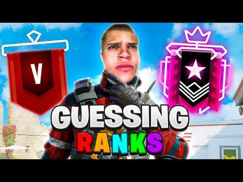 Guessing Your Rank in Rainbow Six Siege