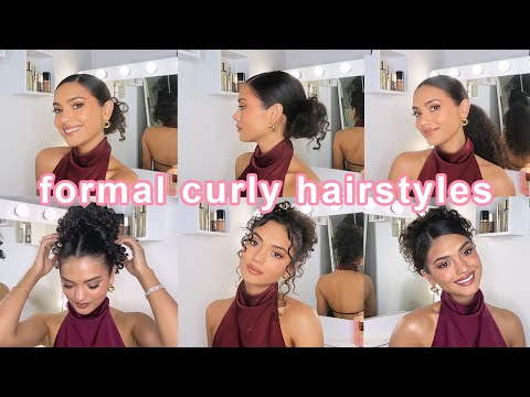 Curly hairstyle tutorials 🤍 Sleek event looks!