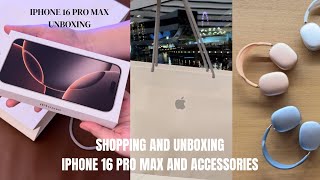 iPhone 16 Pro Max Unboxing and Accessories Shopping