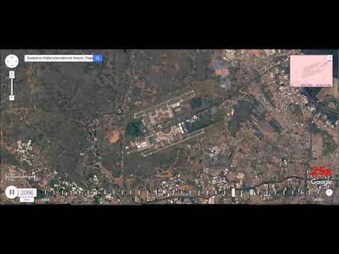 Soekarno–Hatta International Airport , Jakarta, Indonesia - 32 Year Time Lapse