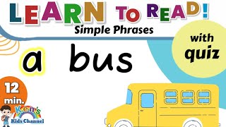 Practice Reading Simple Phrases with Sight Word "a" | Reading Activity - Find the Correct Picture