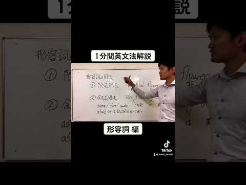 【1分間英文法解説】「形容詞」編#shorts #受験勉強 #大学受験 #英語 #english #高校生 #受験生 #motivation #mind #study #兵庫県 #明石市