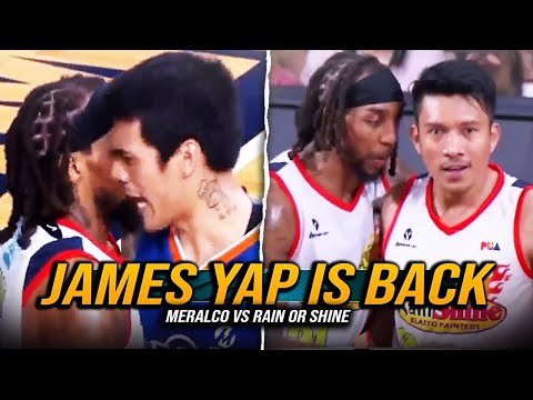 MAY NAGBABALIK! James Yap 14 Pts | Meralco Dominates Rain or Shine