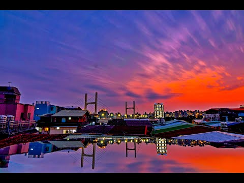 夕陽餘暉中台北淡水特有一級棒美景