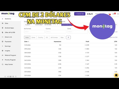 QUANTO QUE A MONETAG ESTÁ PAGANDO NO MEU SITE MONETIZADO