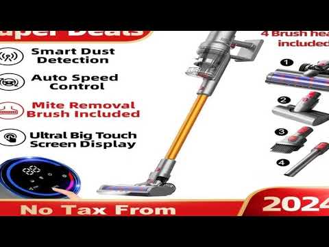 ABIR VC205 Cordless Handheld Vacuum Cleaner,27000PA,Touch Screen,Smart Dust Sens