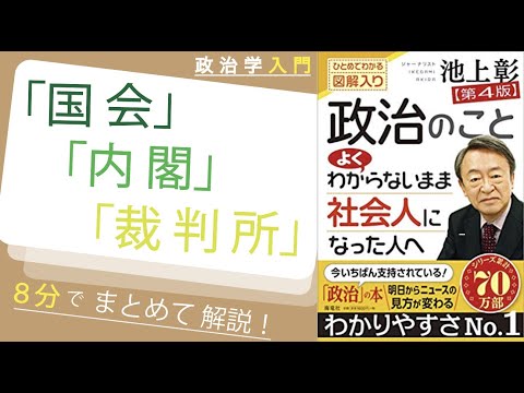 【国会・内閣・裁判所】日本の政治を８分でまとめて解説 (政治学入門）