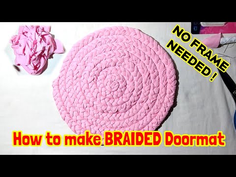 How to make Doormat EASILY ( Braided ) NO FRAME NEEDED! by Anak Bukid