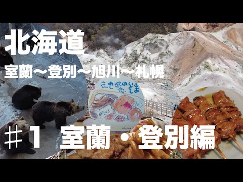 室蘭・登別編 ♯1 【北海道】7泊8日 室蘭〜登別〜苫小牧〜旭川〜札幌 旅【VLOG】#室蘭 #東室蘭 #室蘭焼き鳥 #母恋駅 #母恋めし #一平  #のぼりべつクマ牧場 #登別地獄谷