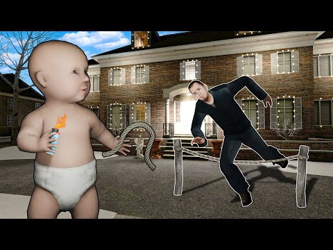 Baby Defends Home Alone House from BURGLARS! (Garry's Mod Slashers)