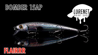 Bomber B15A Suspending Pro Long A Flairrr  - Lurenet Paint Shop (Custom Painted Lures)