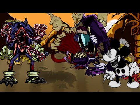 FNF Cycles Encore But It’s Lord X vs God Z And W.I Mickey