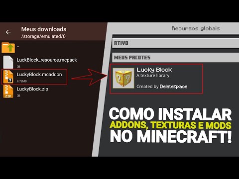 COMO COLOCAR MOD NO MINECRAFT NO CELULAR SEM ERRO - FÁCIL