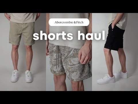 Top Abercrombie Men's Shorts for Summer 2024 | Haul & Try-On