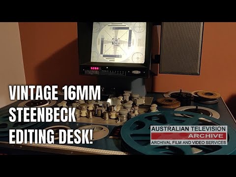 Watch a Vintage 16mm Steenbeck Film Editing Desk in Action! - Hand-Crafted Film Editing