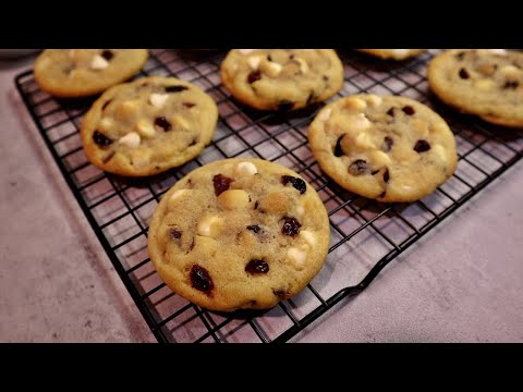 Soft and Chewy White Chocolate Chip Cranberry Cookies