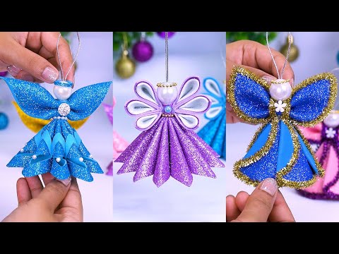 4 DIY Angels for Christmas Tree Decorations as Ornaments🎄