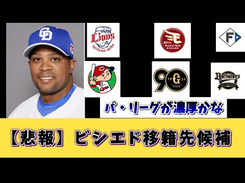 【中日】ビシエド　移籍先候補