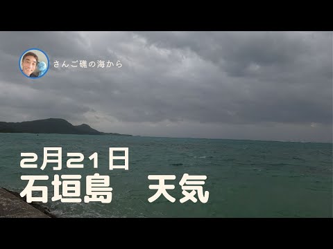 【石垣島天気】2月21日9時ごろ。15秒でわかる今日の石垣島の様子。