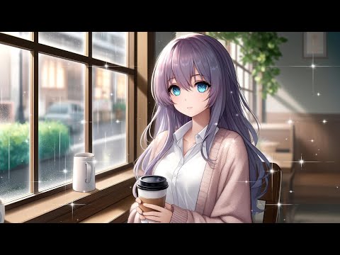 Rainy Day Cafe Ambience - Relaxation & Healing Time