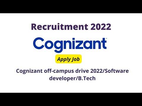 Cognizant Hiring Freshers 2022 | Salary 5 LPA🔥