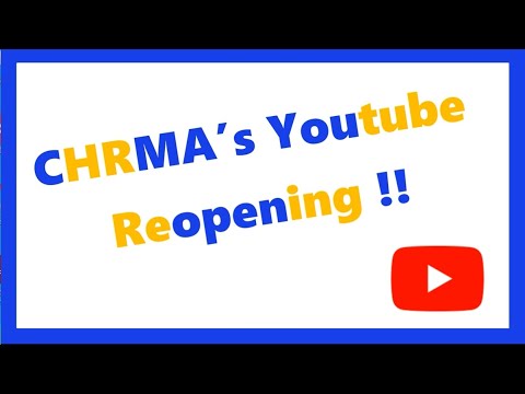 CHRMA's Youtube Reopening！