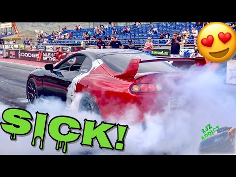 INSANE 7 Second Passes at nearly 6000ft Elevation @ Street Car Takeover Denver 2019 SCT Drag Racing