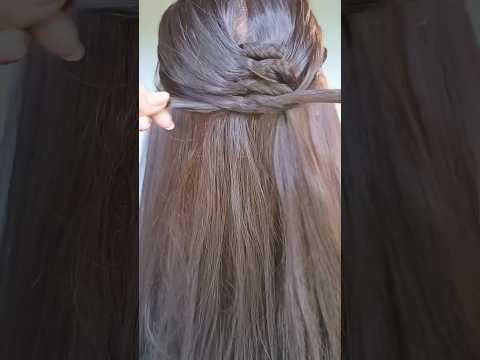 DIY Knotted French braid #braids #hairstyletutorial