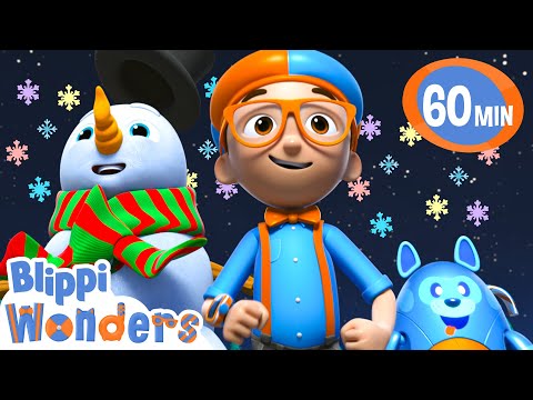 Barry the Snowman takes Blippi on a scavenger hunt ! | Blippi Wonders Educational Videos for Kids