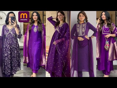 😍Meesho most affordable trending & viral purple 💜 kurta sets#meeshokurtasethaul#affordablefashion