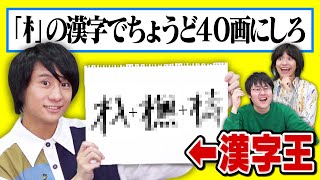 【漢字王無双】ピッタリ画数ゲームで漢字知識炸裂！【お慫めです】