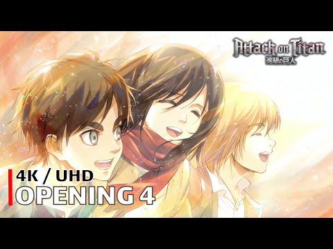 Attack on Titan - Opening 4 【Red Swan】 4K / UHD Creditless | CC