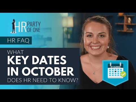 What Key Dates in October Does HR Need to Know?