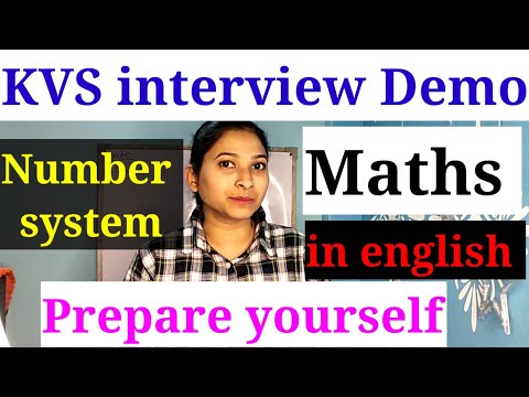 [3] Maths Demo for KVS Interview | Number system with activity | Give Demo like this in english✌