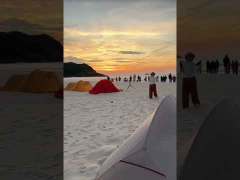 Camping view on the beach #camping #travel #solocamping #beach #sea#campvibes #holidaycamping#nature